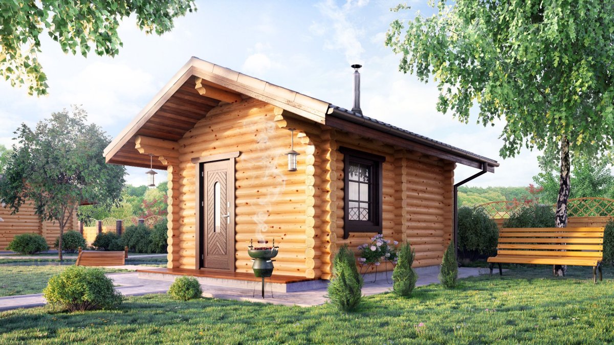 Баня вид снаружи