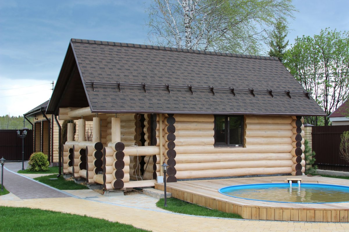 Баня вид снаружи