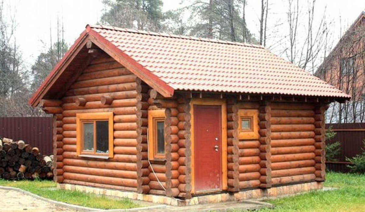 Баня красивая снаружи