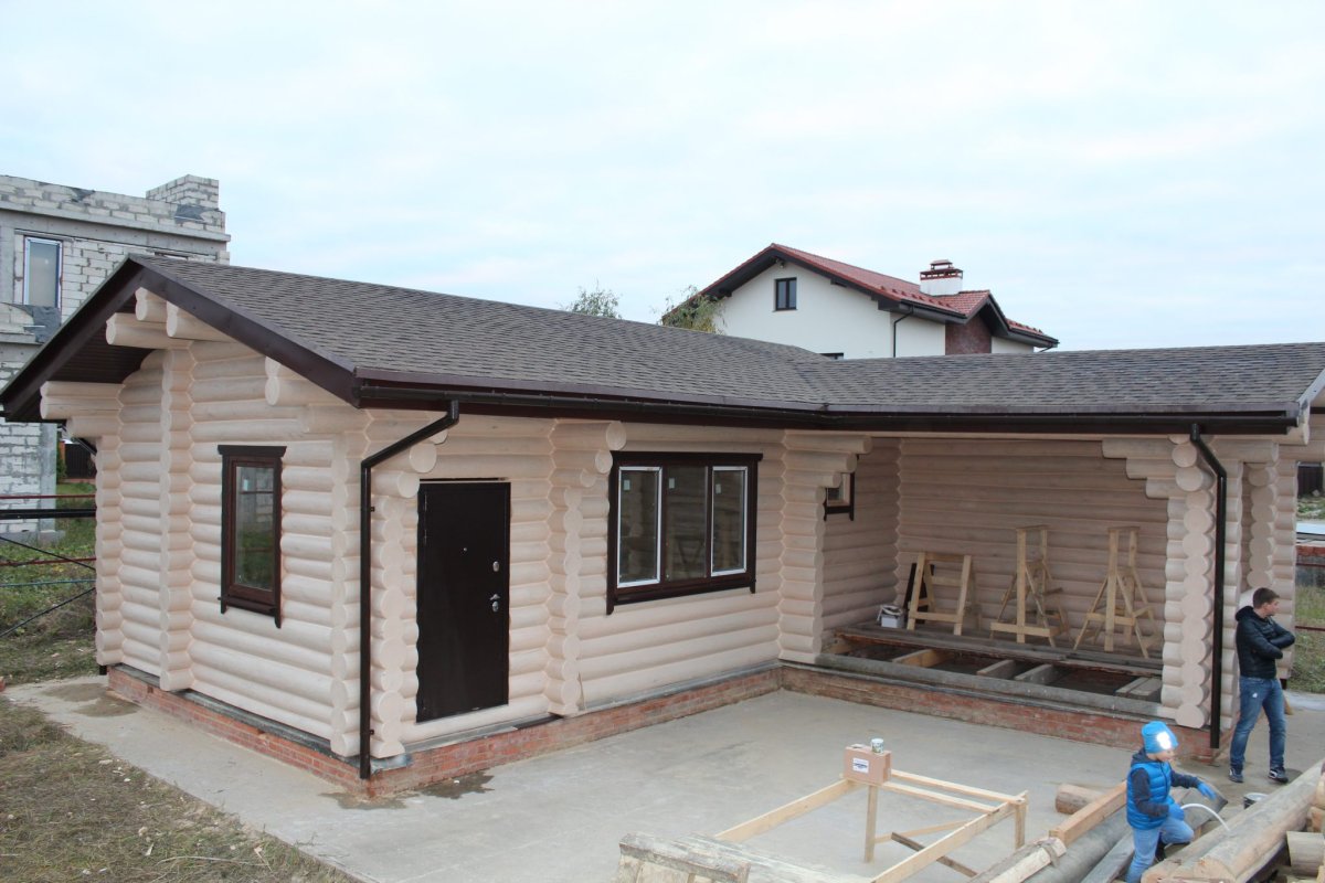 Отделка бани снаружи