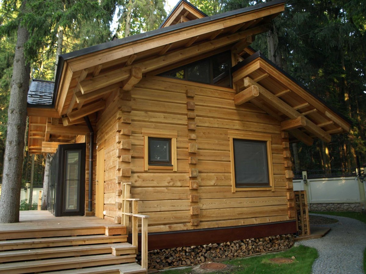 Современные бани из дерева