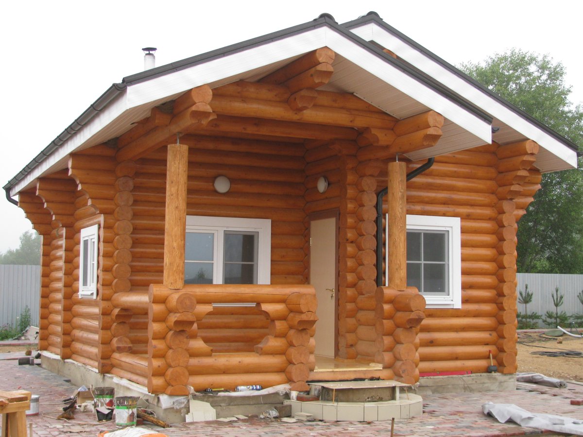 Баня вид снаружи