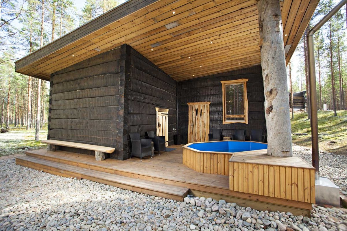 Отделка бани снаружи