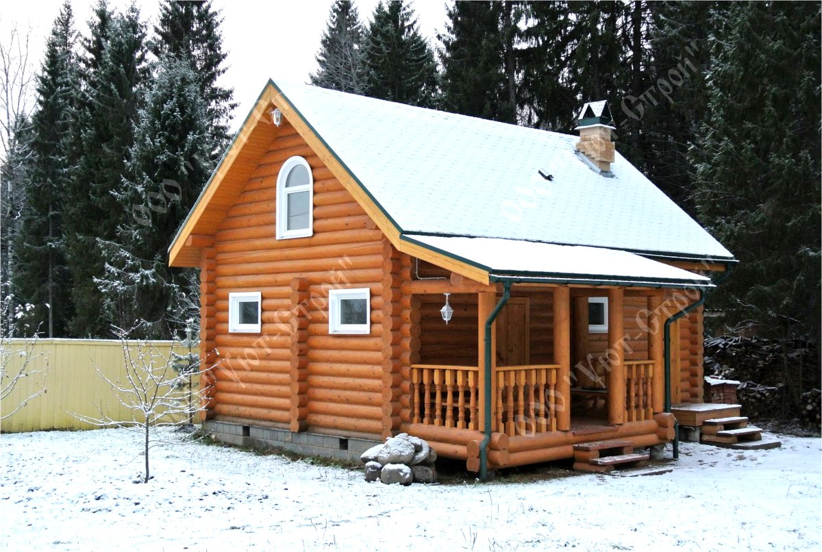 Необычные бани из бревна