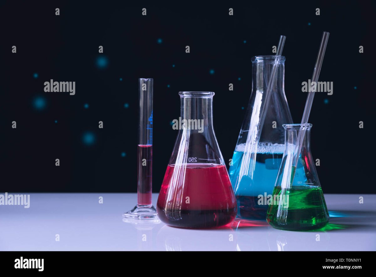 Колбы химические раскраска