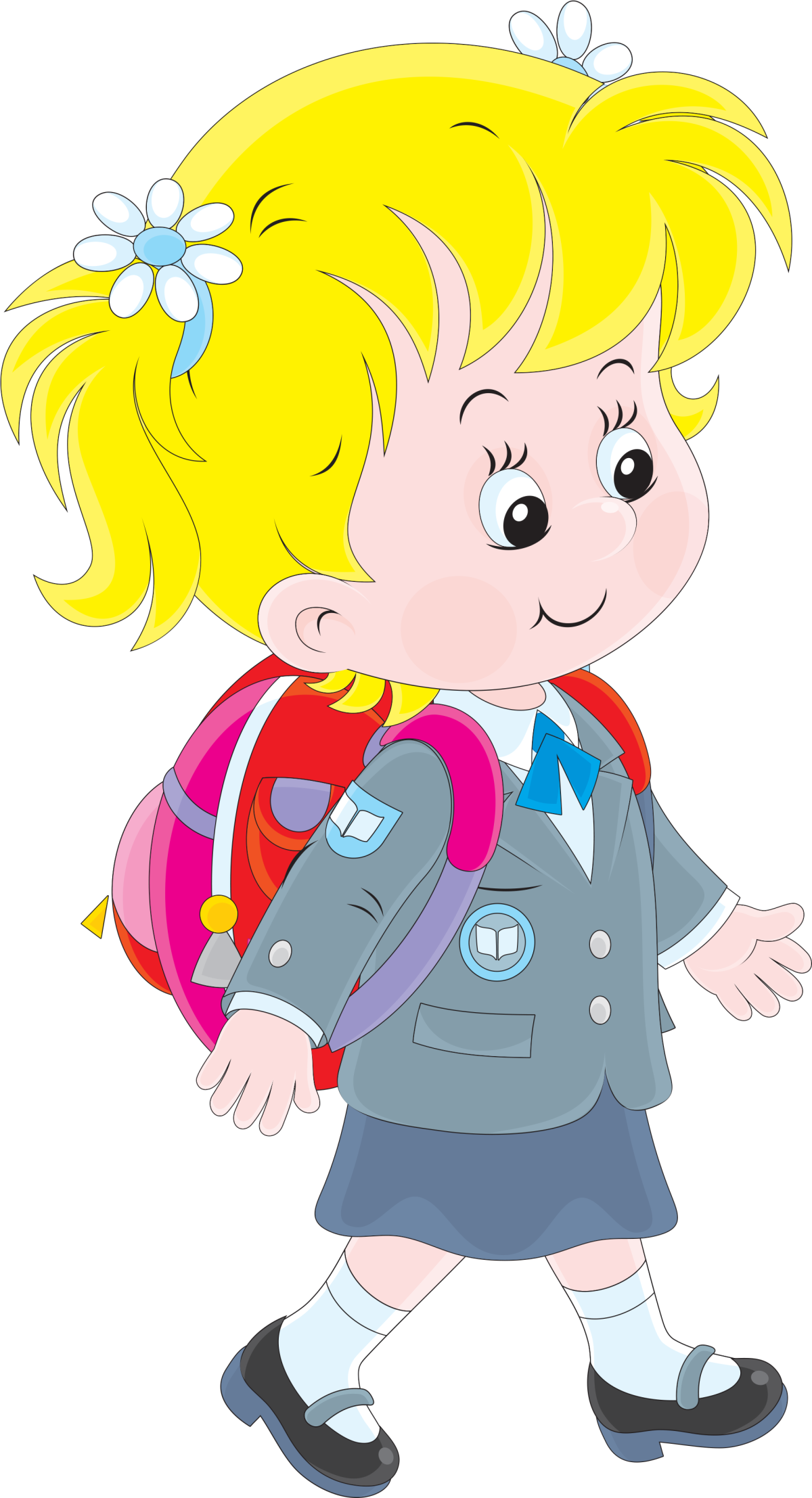 Мультяшные школьники