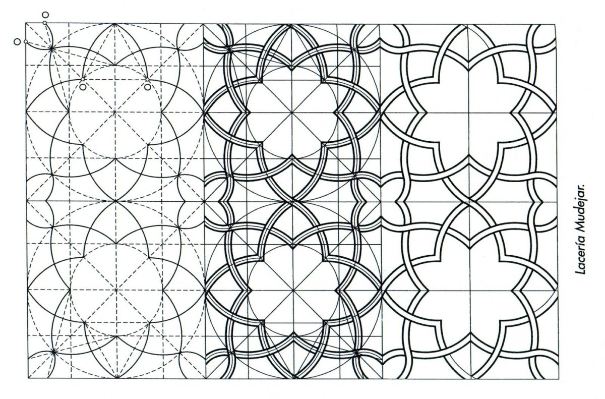 Сетчатый орнамент в полосе