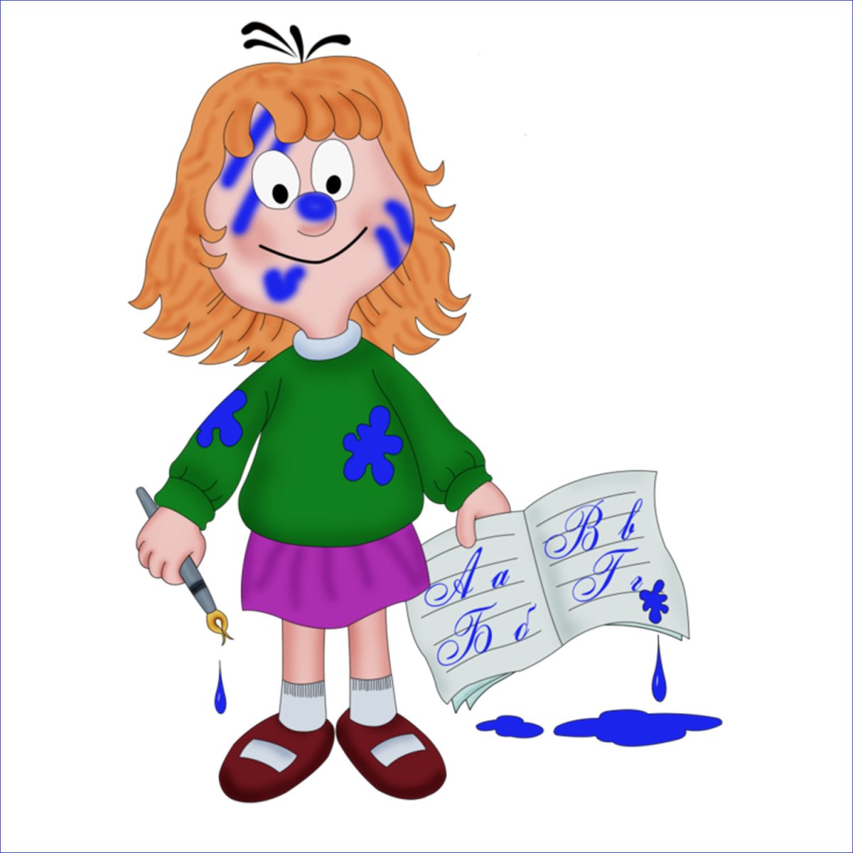 Неопрятная девочка