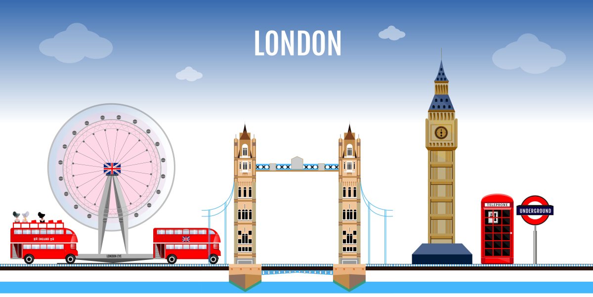 Лондон рисунок