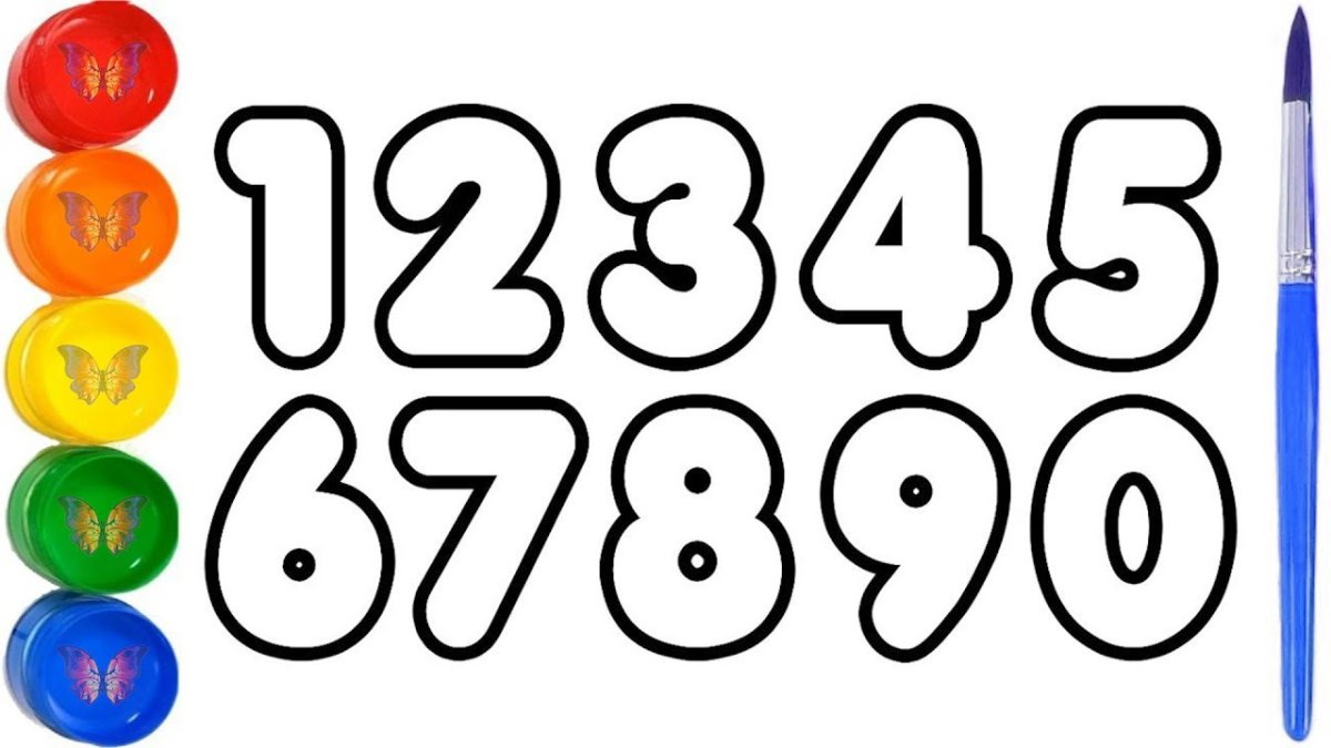 Цифры для раскрашивания