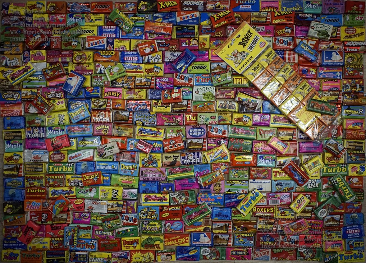 Наклейки из жвачек