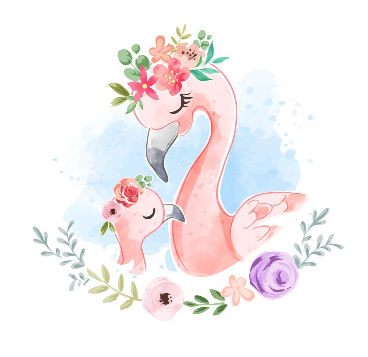 Милый Фламинго иллюстрация