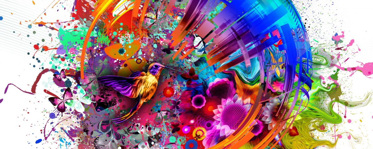 Радужный фон