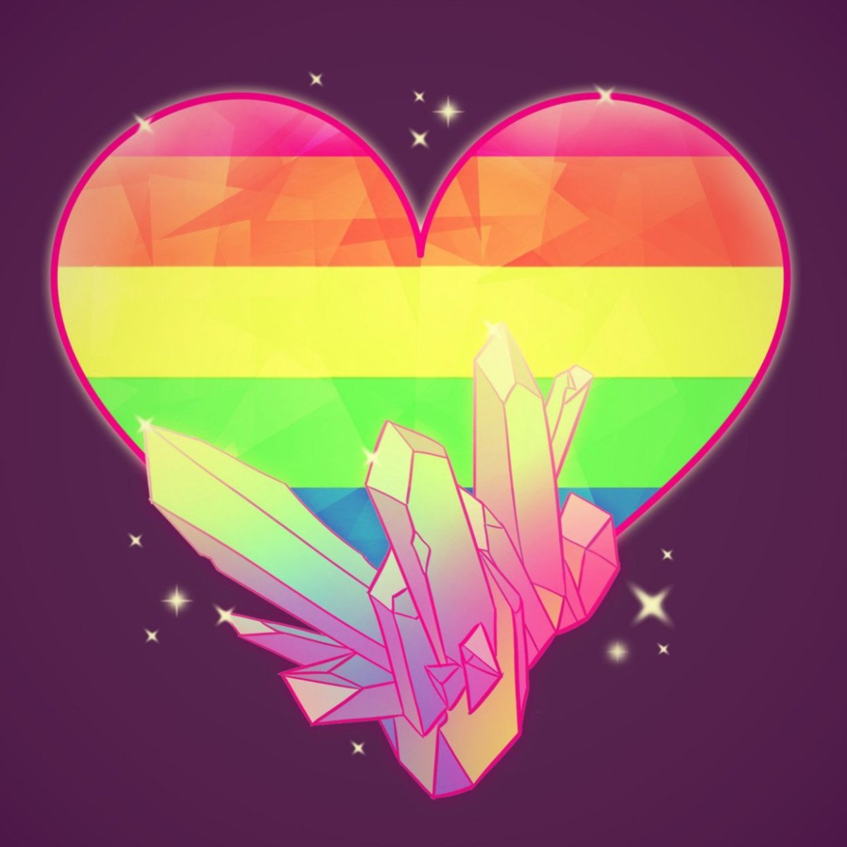 Радужная картина со смайликом