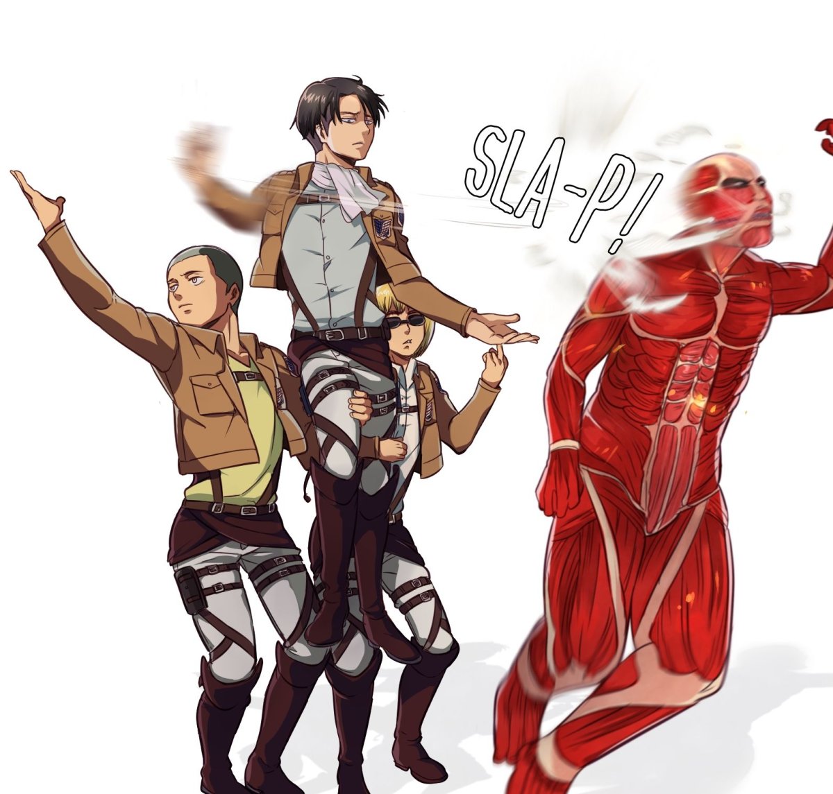 Яндере Марко атака титанов