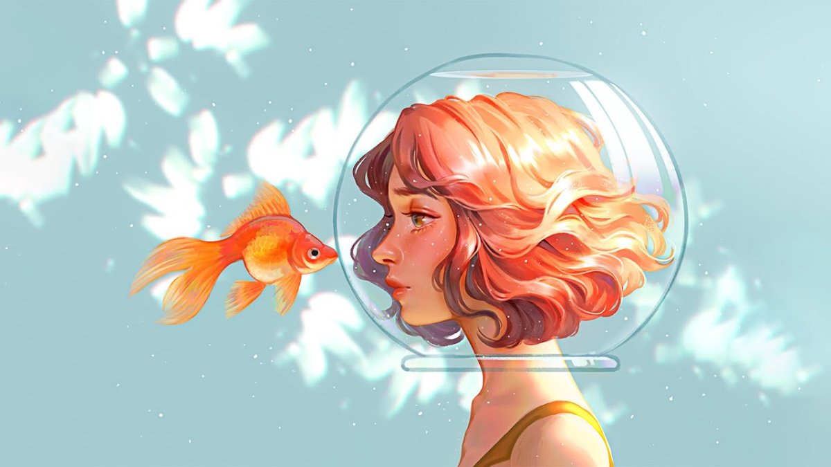 Девушка рыбка