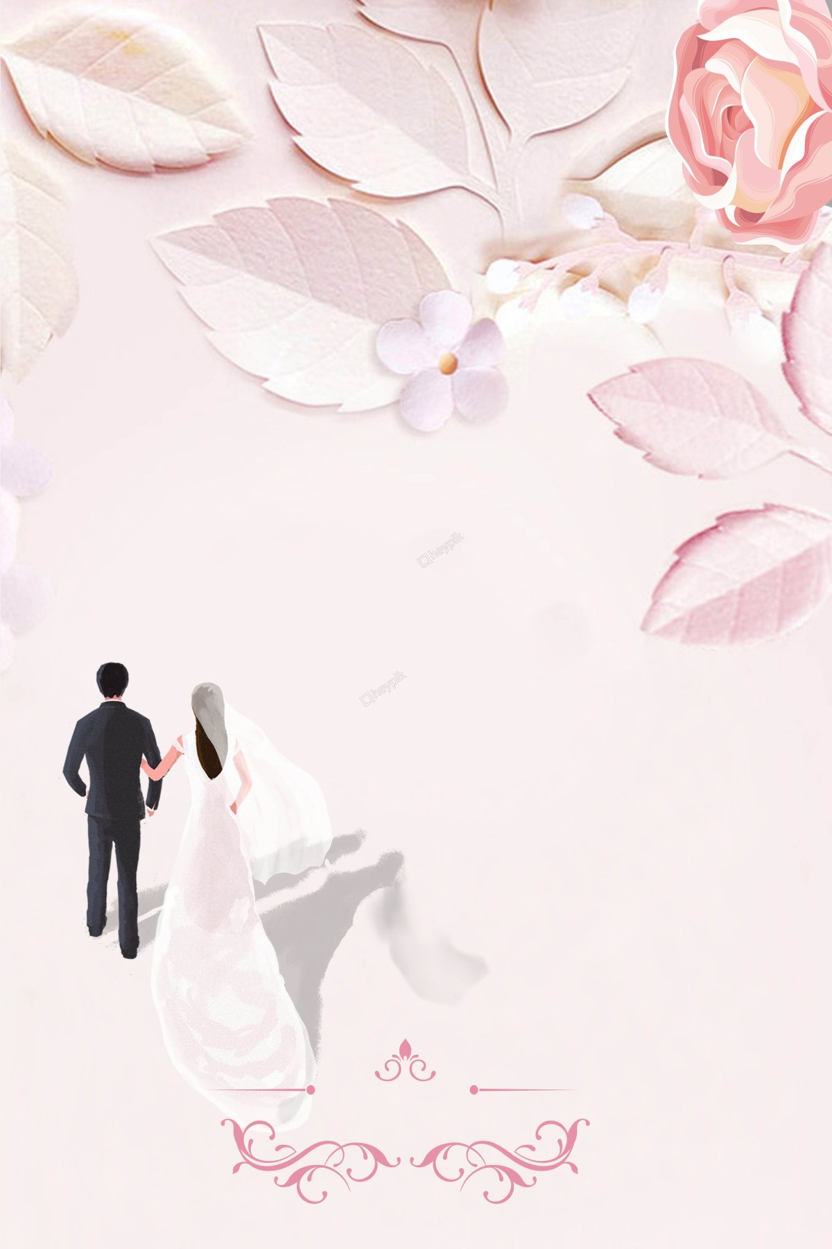 Бежевые цветы