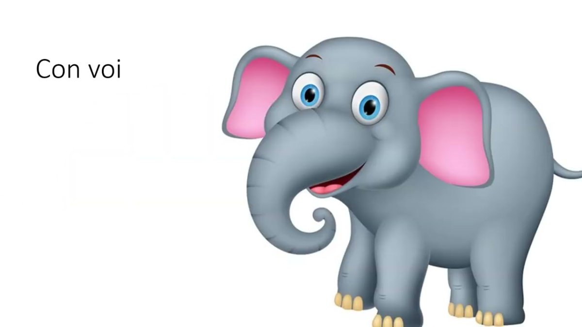 Слоник на белом фоне