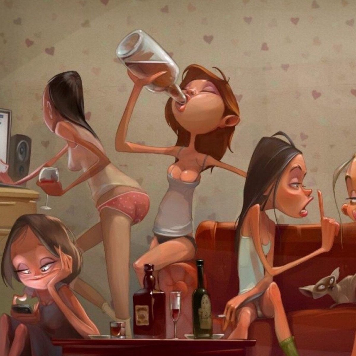 Иллюстрации подружки невесты