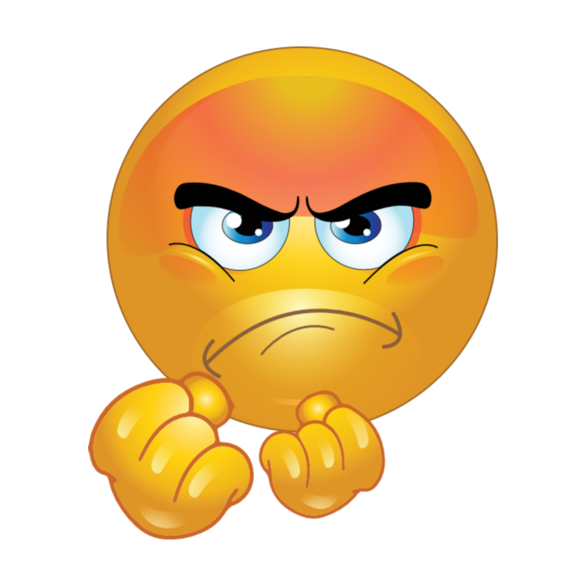 Злой Смайл с кулаком