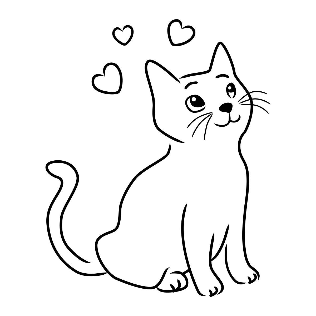 Силуэты котов