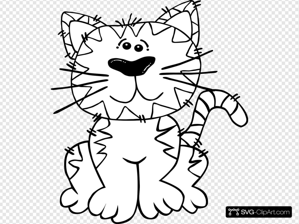 Кот Пушин раскраска