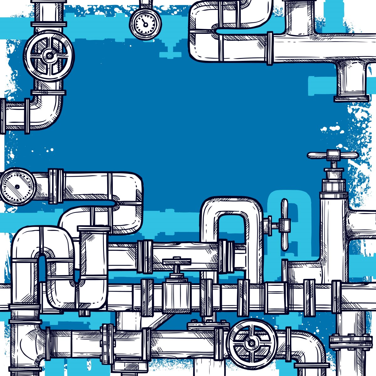 Труба водопроводная иллюстрация