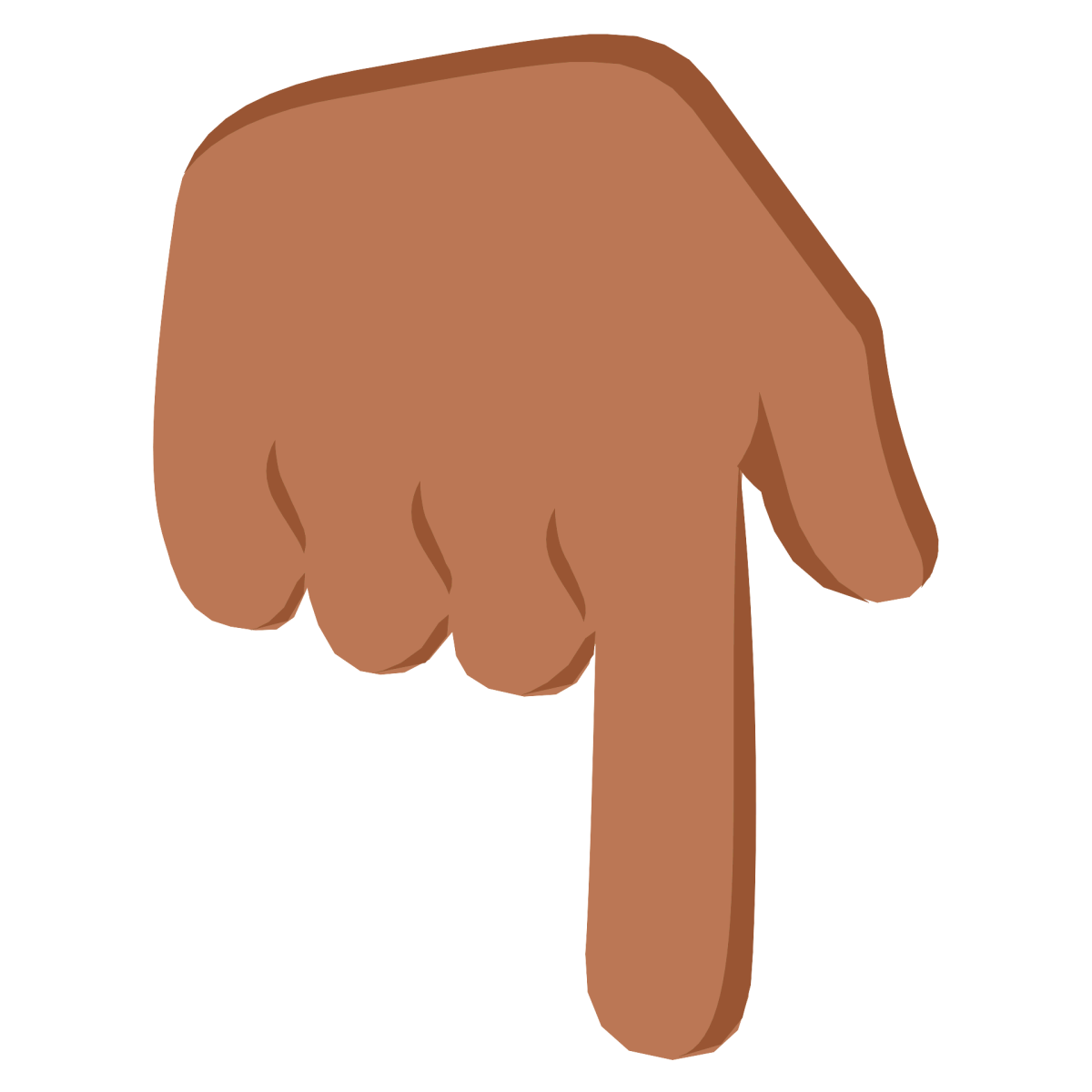 Кулак с указательным пальцем