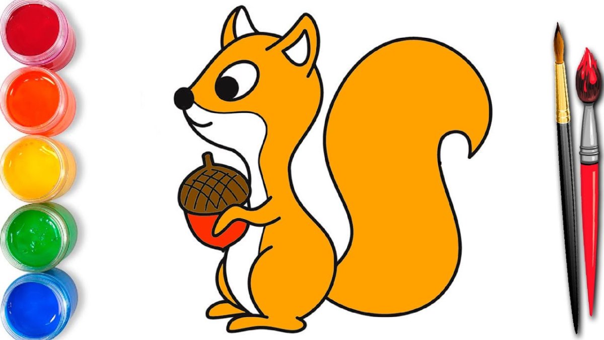 Белка без хвоста для детей