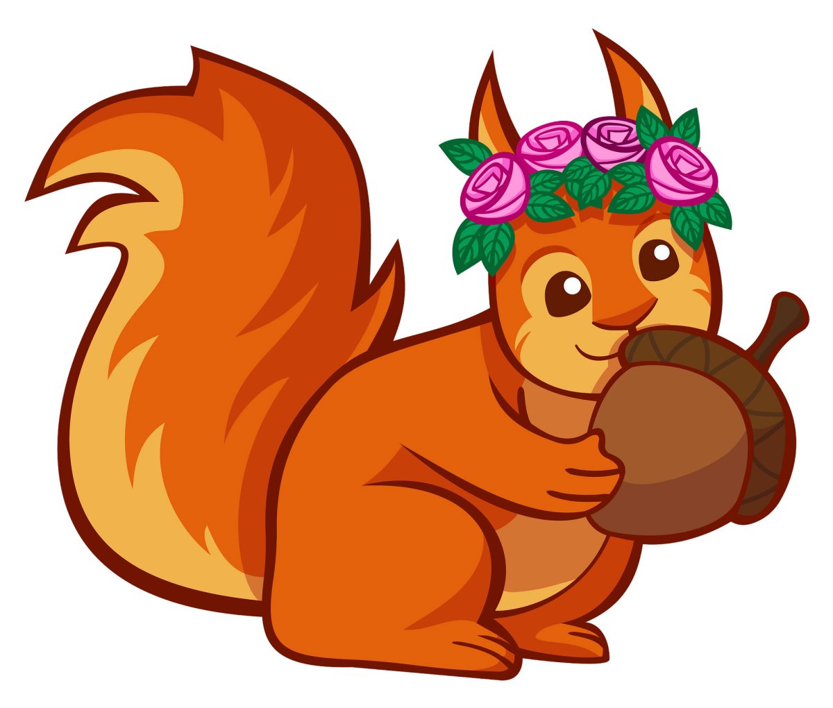 Белка мультяшная