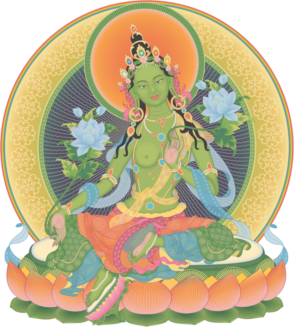 Божество зеленая тара