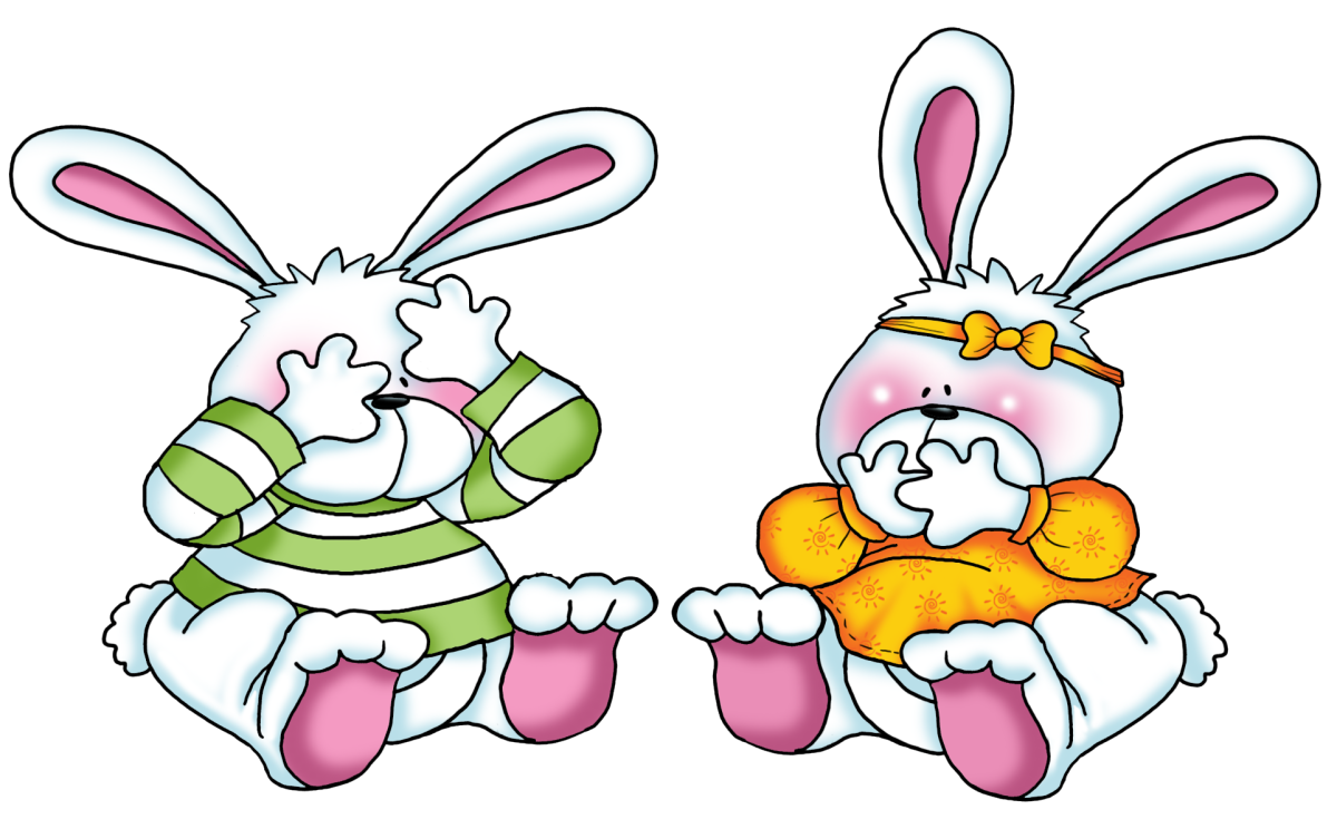 Новогодний зайчик рисунок