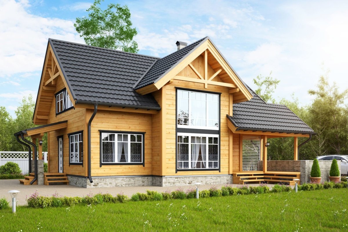 Строящийся коттедж