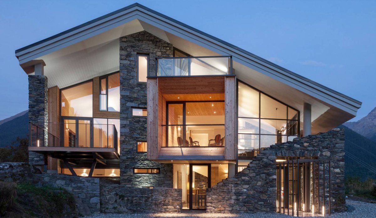 Красивые крыши коттеджей