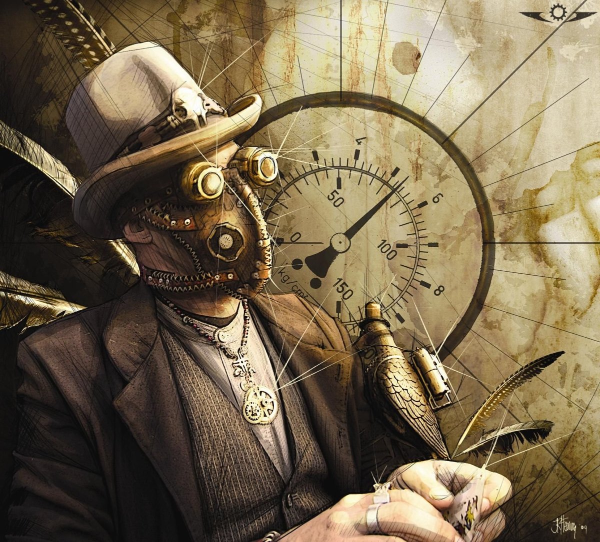 Раскладка с часами