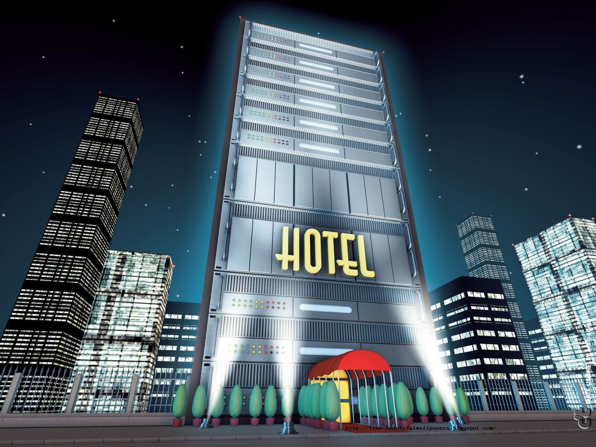 Гостиница силуэт здания