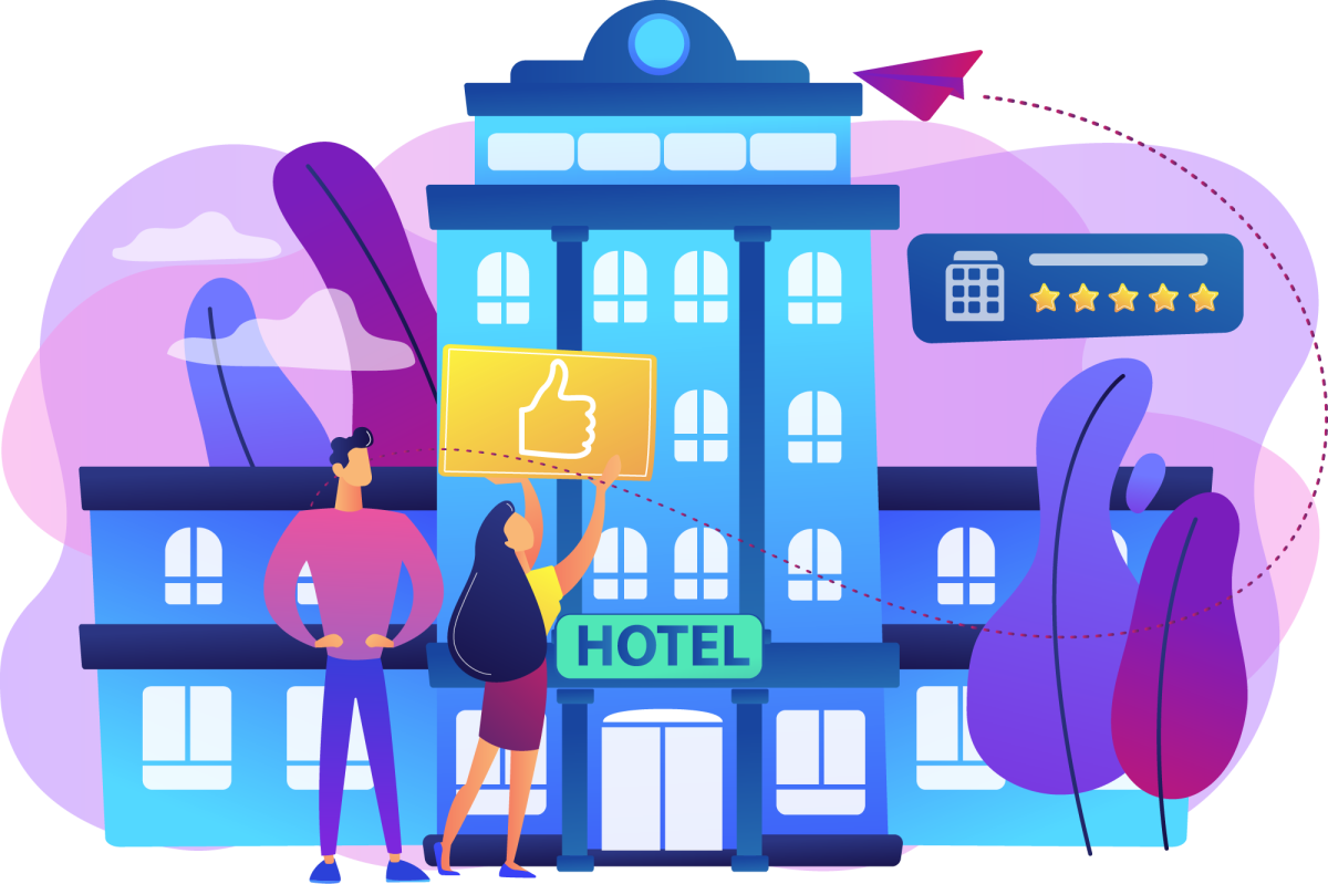 Рисунок маленькой гостиницы