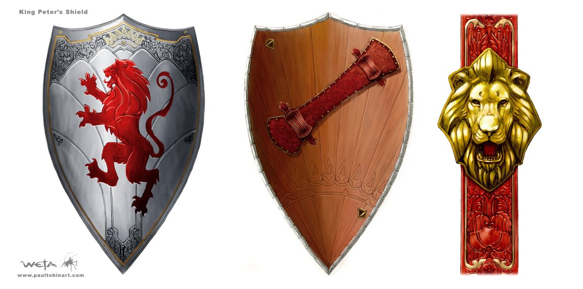 Меч и щит Питера из хроники Нарнии