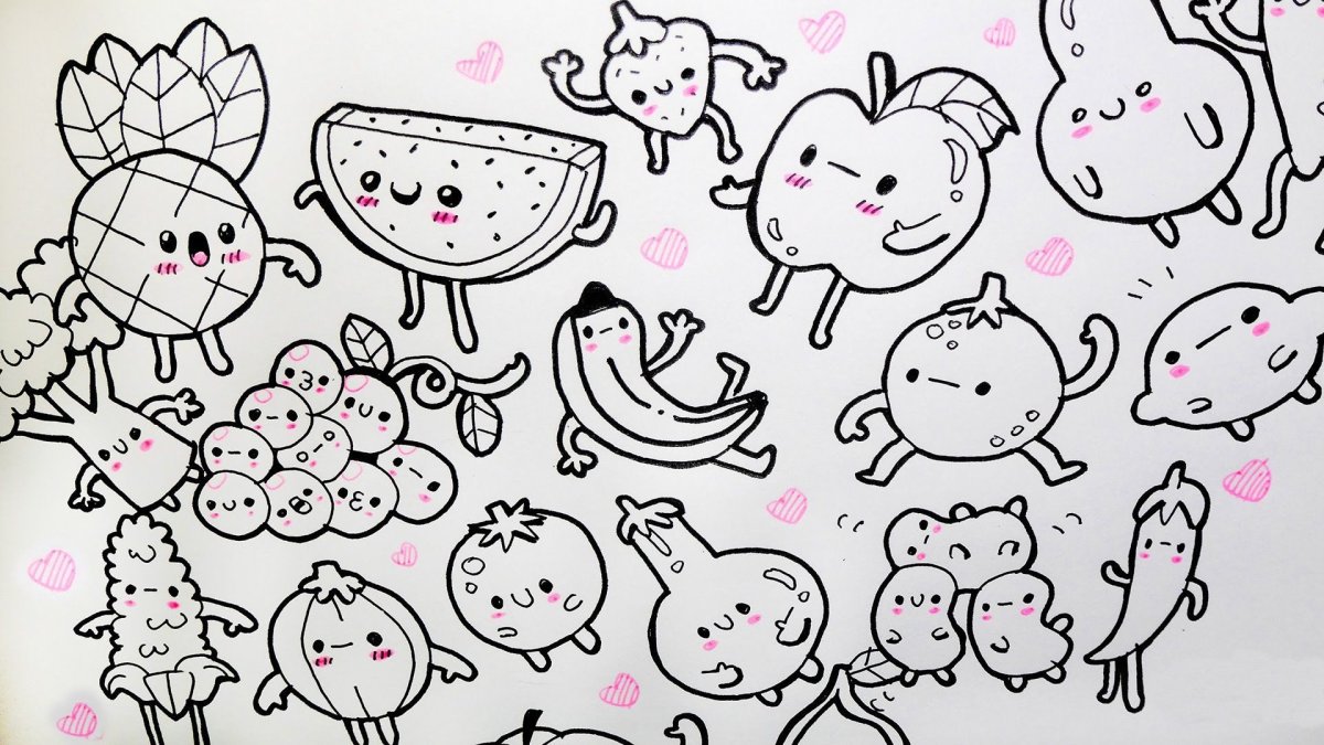 Маленькие рисунки для срисовки