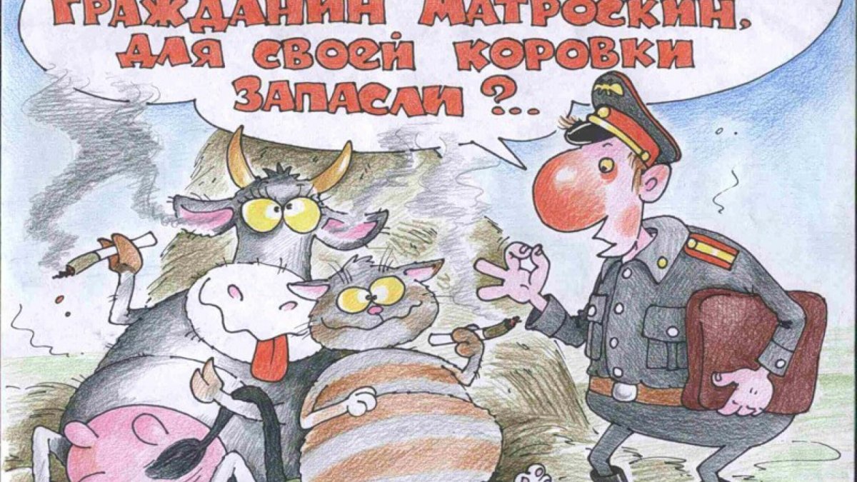 Милиционер карикатура