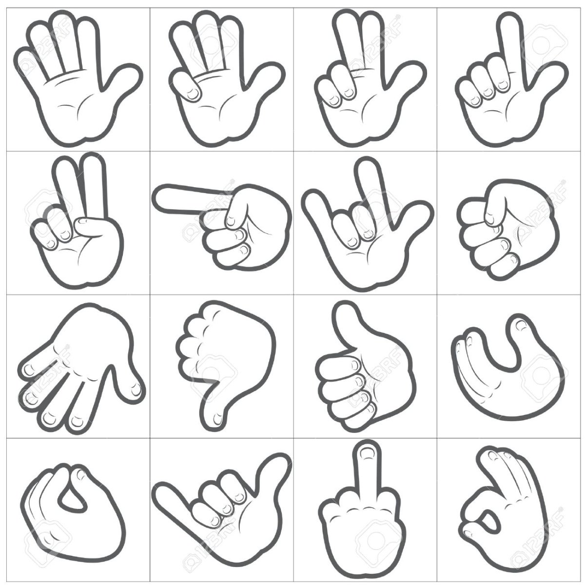 Жесты руками для дошкольников