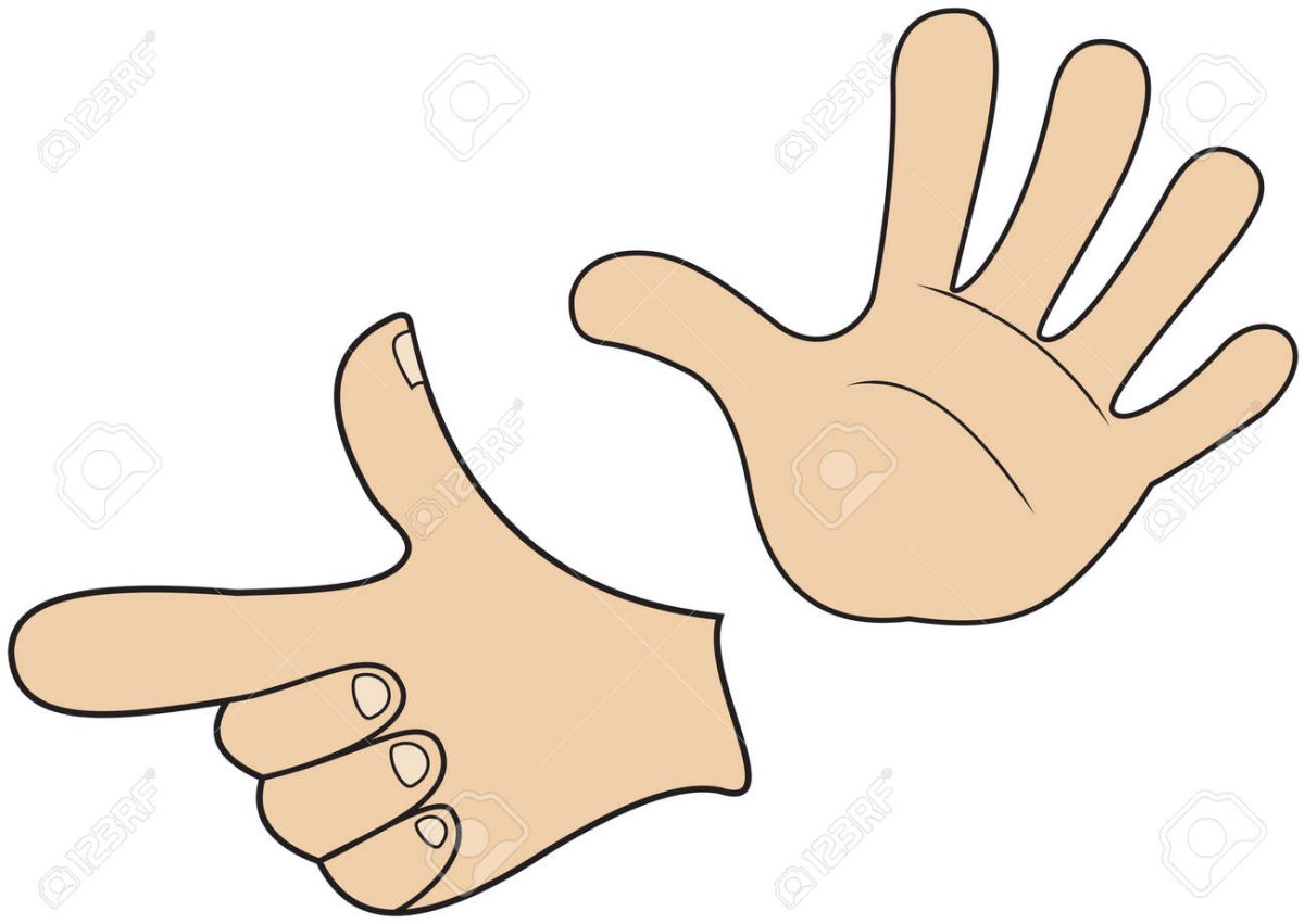 Рука мультяшка