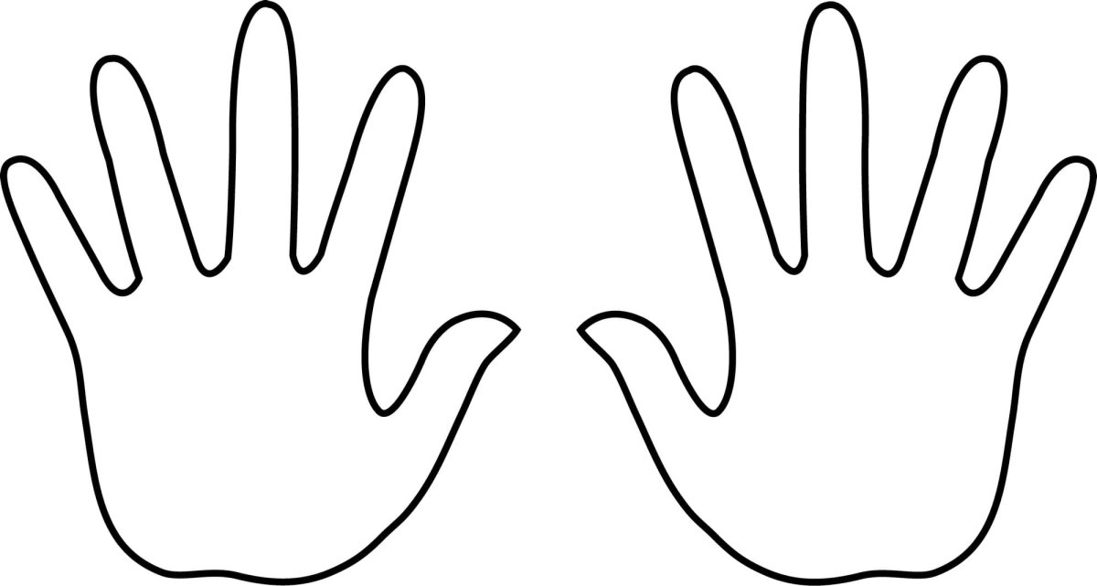 Трафарет руки