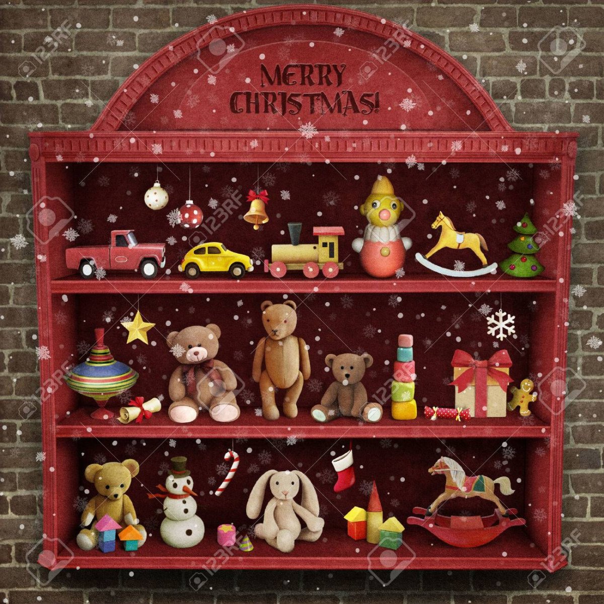 Витрина с игрушками