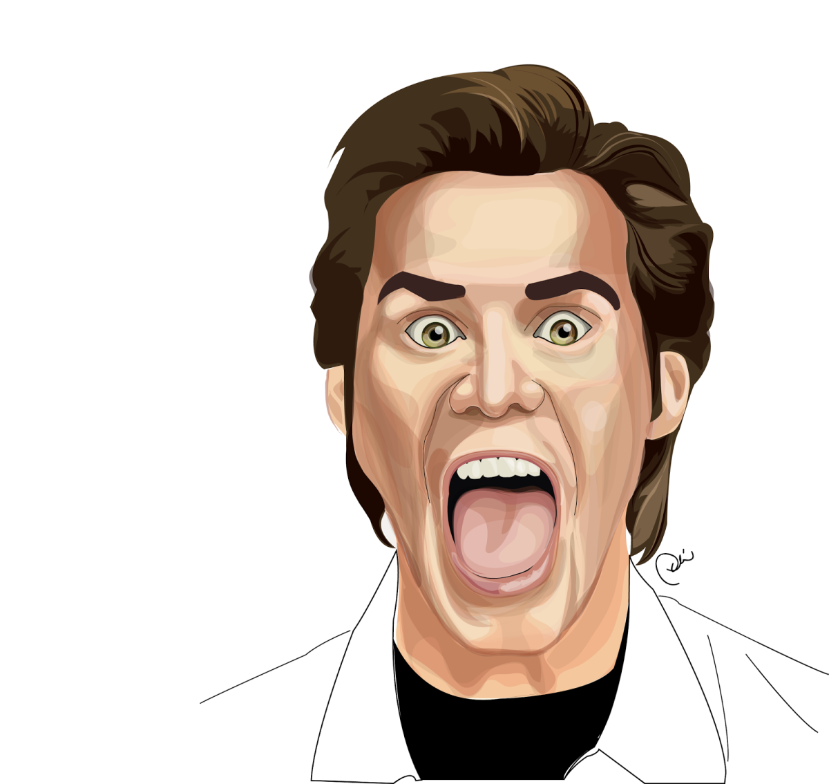 Открыла рот от удивления