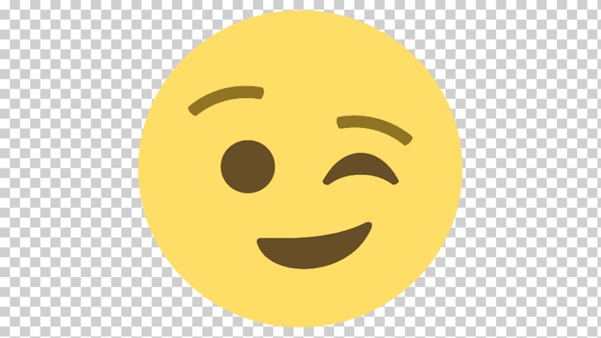 Эмодзи подмигивает