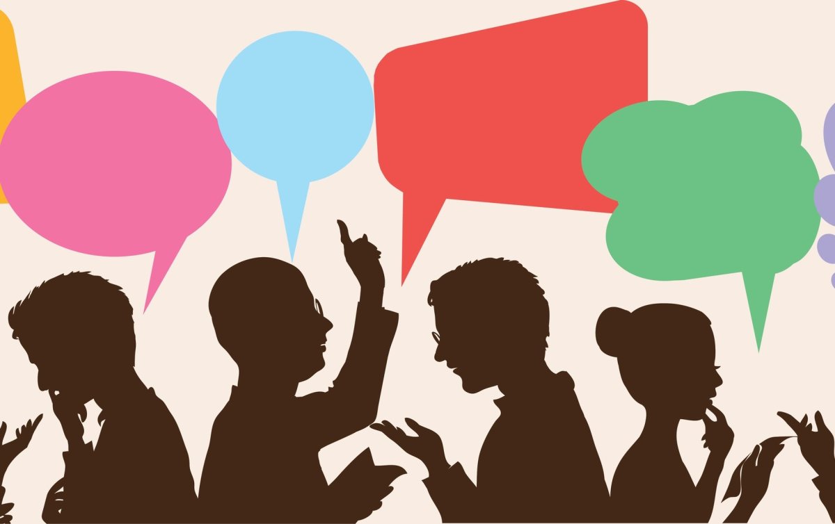 Общение на прозрачном фоне