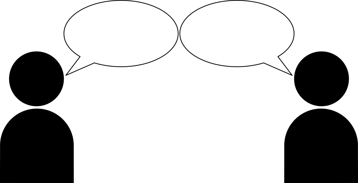 Разговор двух человечков