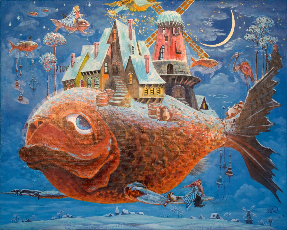 Конек горбунок рыба кит