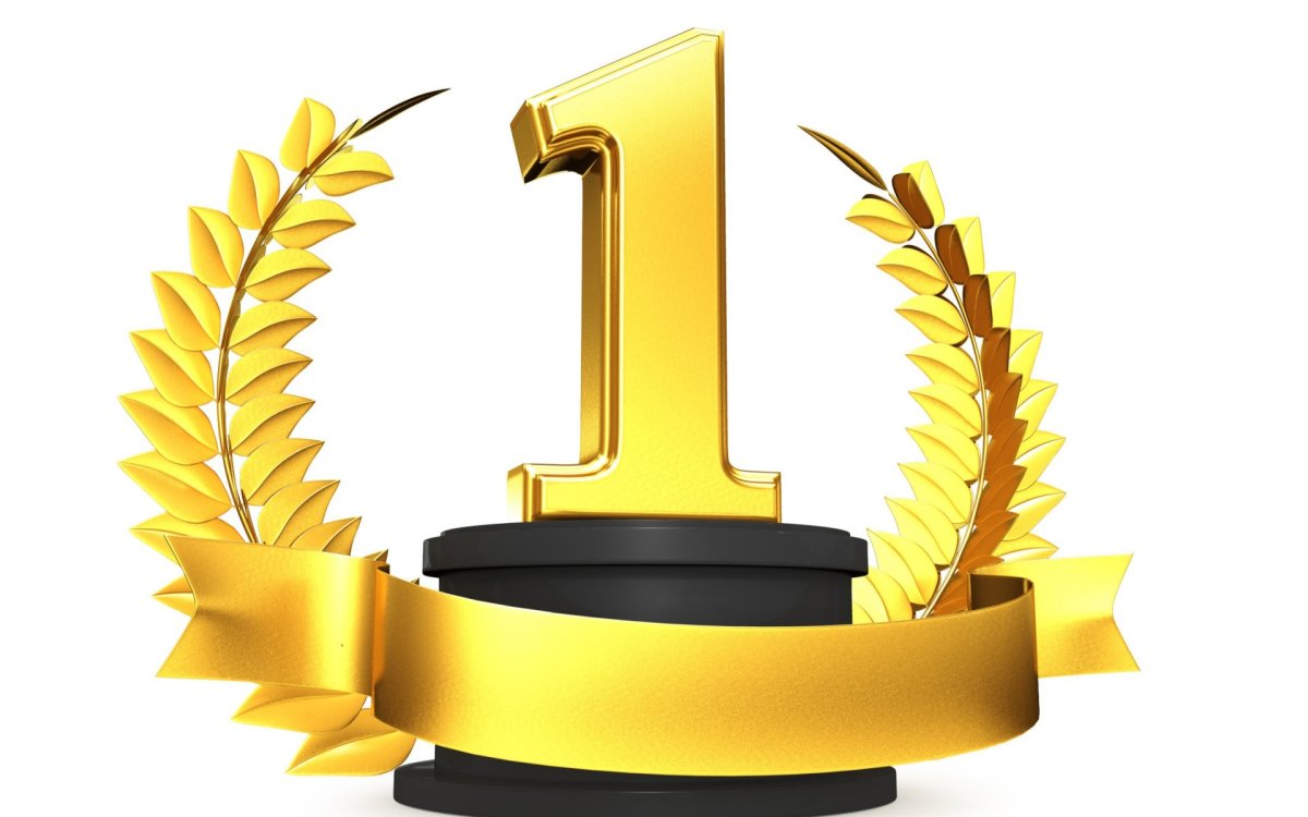 Значок первое место